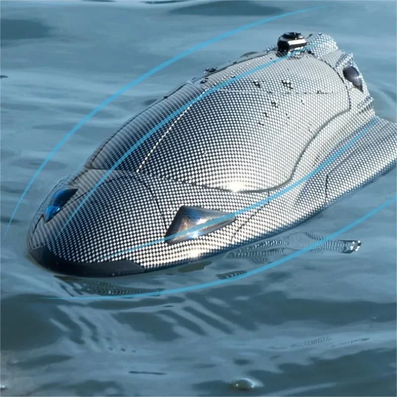 Carbon fiber speedboat 2.4G full-scale remote control with light capsize