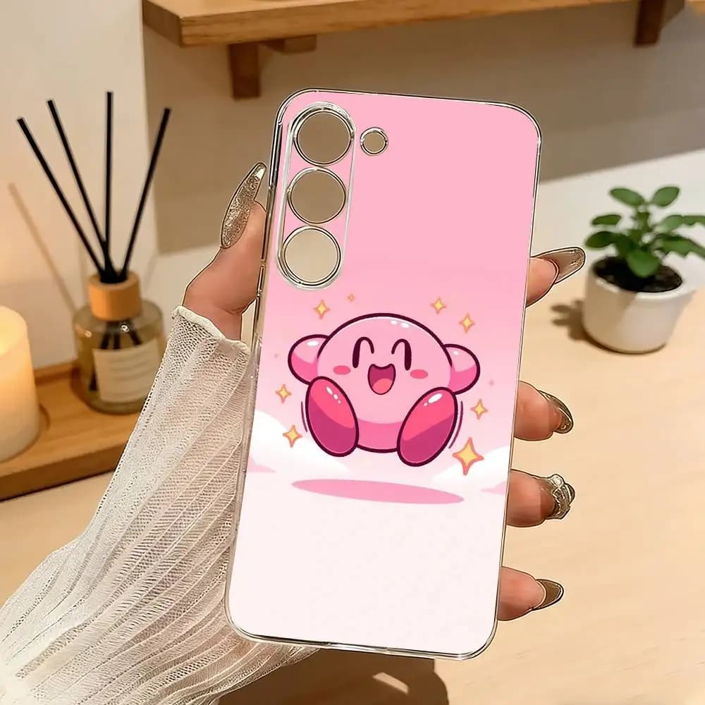 Cartoon Pink K-Kirbys-KK Phone Case For Samsung A10 A12 A31 A40 A70 Transparent Cover