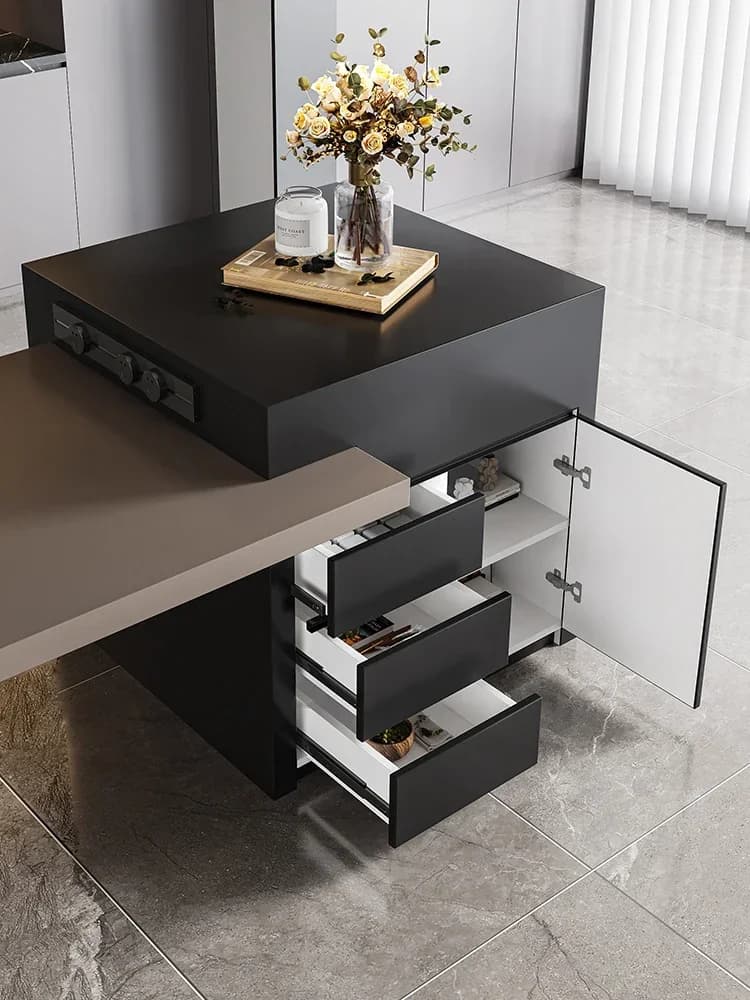 Customized Island Table Integrated Can Be Customized Rock Slab High-end Light Luxury Island Integrated Table