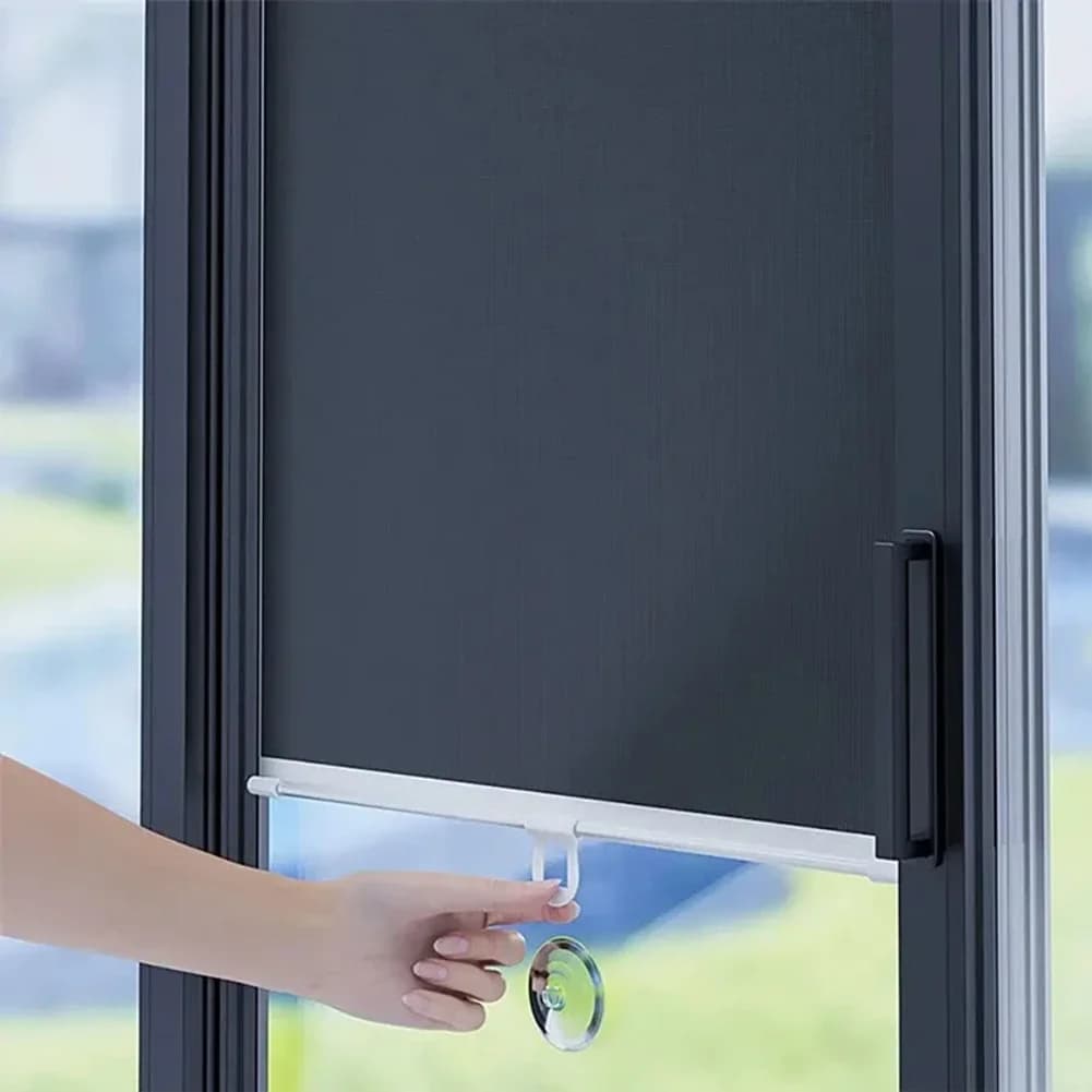 Persiana enrollable sin taladro para ventana, artículos de decoración para el hogar, persiana opaca de día y noche, persiana enr