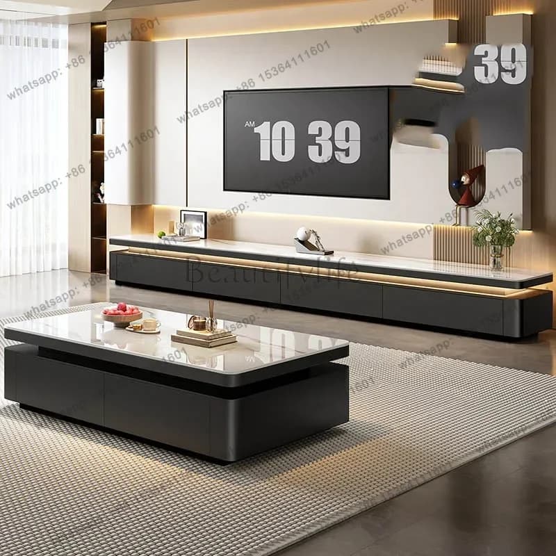 PG Modern Drawers Tv Stands Wood Display Universal Luxury Storage Organizer Tv Table Living Room Muebles Para Tv Home Furniture