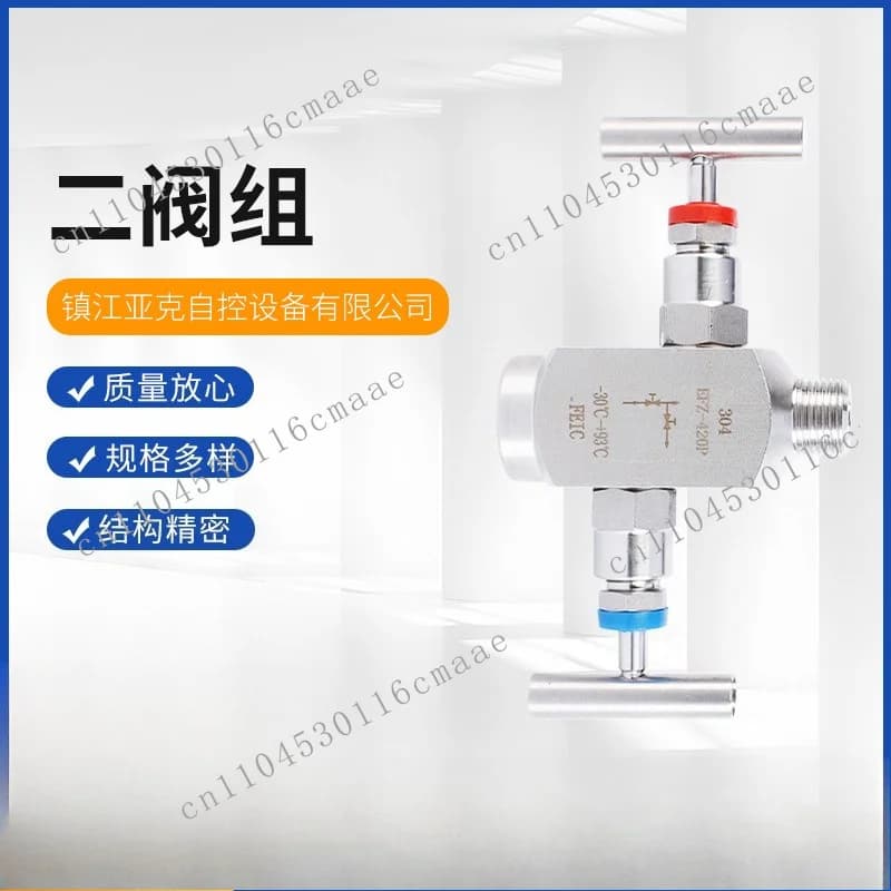 304 Stainless Steel Instrument Valve Internal Thread Two Valve Group Transmitter Matching Needle Valve