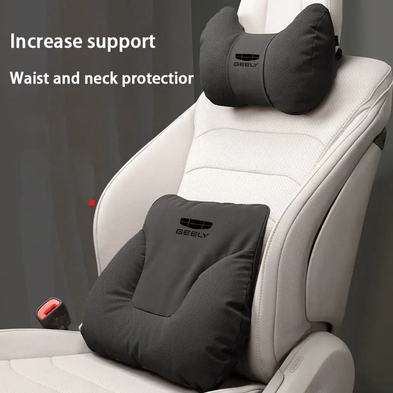 For Geely Coolray Atlas Boyue NL3 Emgrand X7 EX7 SUV Car Seat Headrest Waist Seat Support Car Neck Pillow Waist Pillow