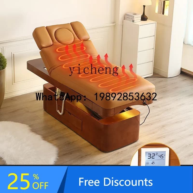 AB  electric beauty bed massage bed  box frame constant temperature latex mattress eyelash bed