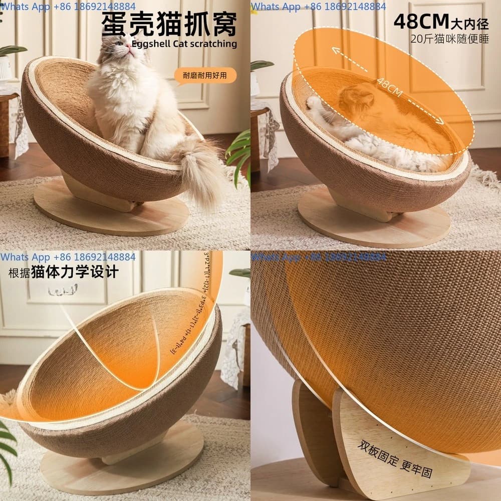 Large Indoor Rope Cat Scratcher and Bed Combined Cat Toy for Claw Grinding