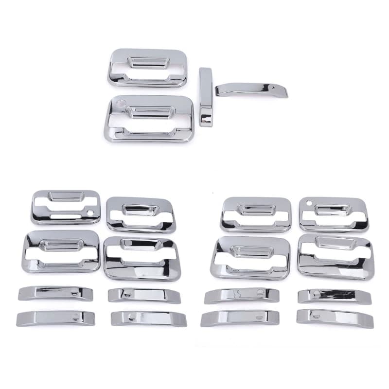 Exterior Door Handle Cover Set, 4 Piece ABS Trim for Truck Doors H8WE