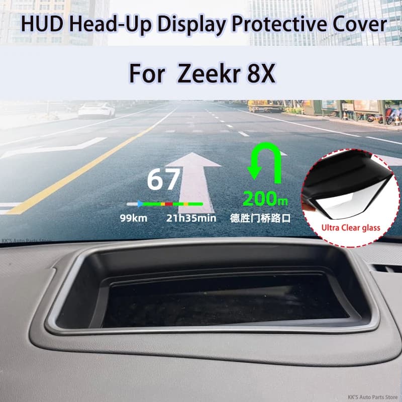 HUD Head-Up Display Protective Cover & Dashboard Dustproof Cover for Zeekr 8X, Car Interior Accessories
