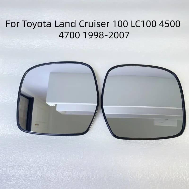 Wide Angle Heated Rearview Mirror Glass For Toyota Land Cruiser LC80 LC90 LC95 LC100 4500 4700 1998-2004 Replacement Lens