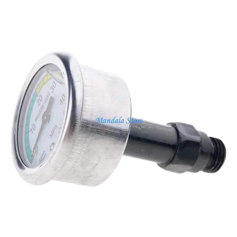 U2JC 0-25Mpa High Pressure Cleaning Machine Fitting M14 Thread Handheld Wash Machine Pressure Gauge Stainless Steel Fittings