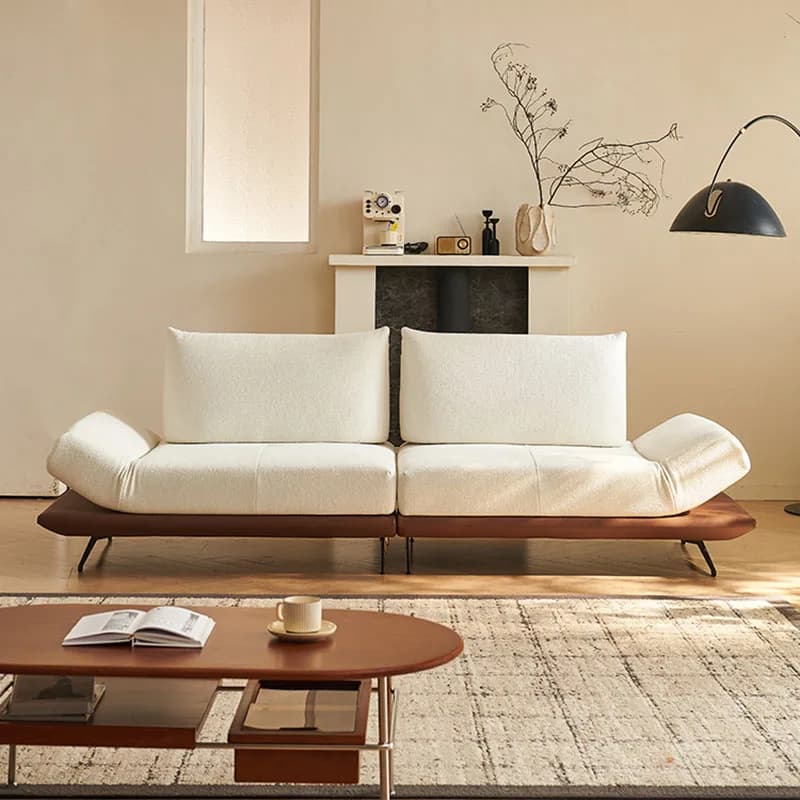 Designer White Living Room Sofas Mid Century Lounge Recliner Living Room Sofas Accent Armchair Sillon Cama Balcony Furniture