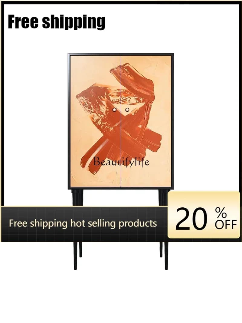 X4 French entrance art chest multifunctional locker