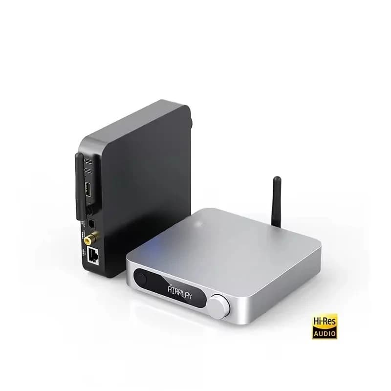 SR11 Streameing Music Receiver Support AirPlay Roon Ready 2.4G-5G Daul Band WiFi Hi-Res Audio PCM768 DSD256 Remote Control