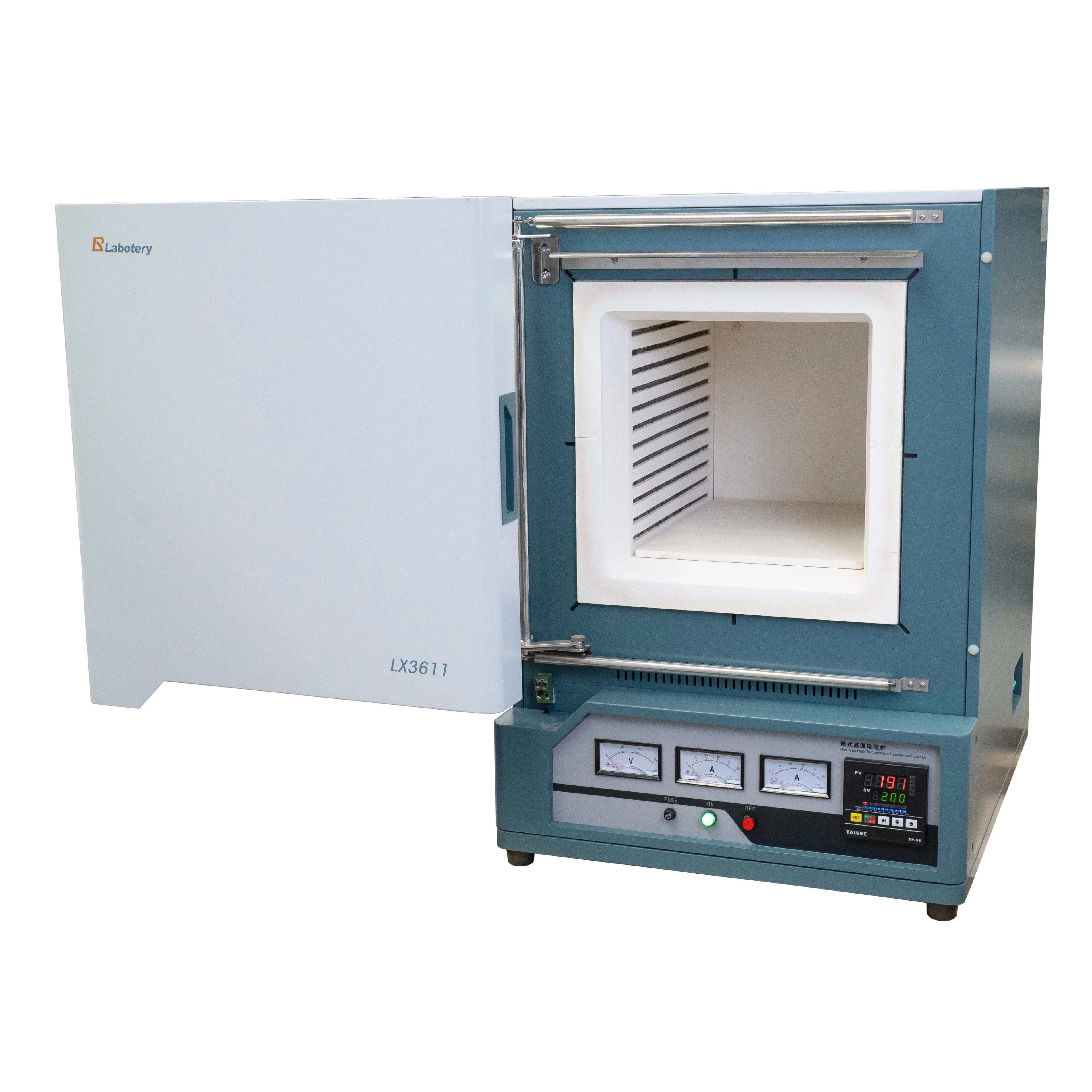 4.5 Liter 1200 Degree High Temperature Big Size Lab Electric Furnace Muffle Furnace With Chimney 1400c