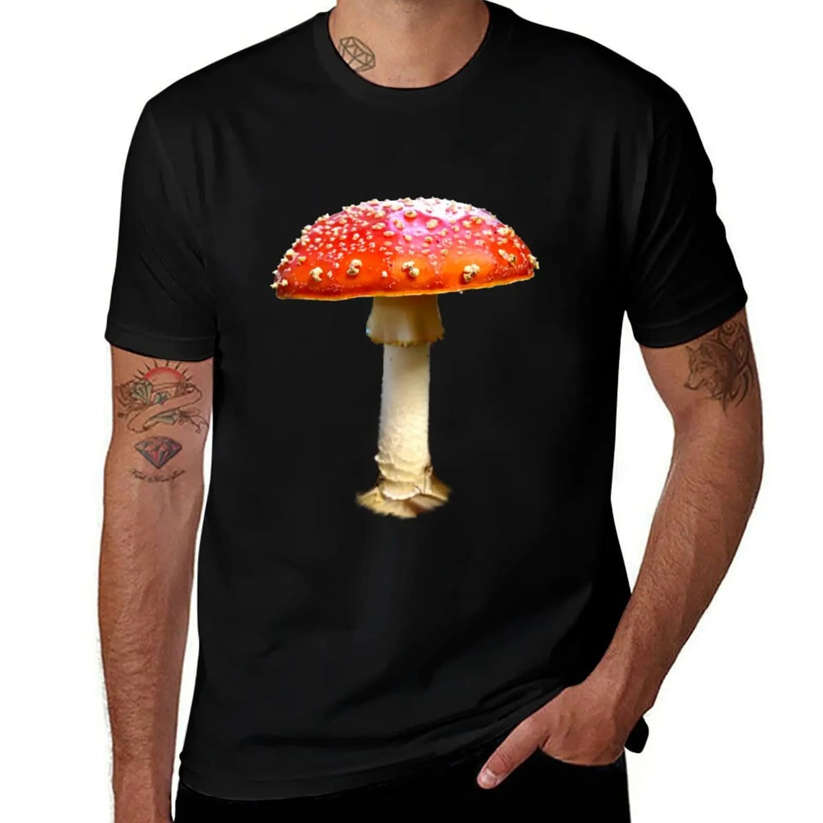 Fly agaric T-Shirt rapper graphic tees Clothing fruit of the loom mens t shirts