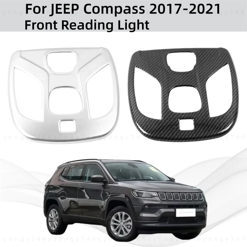 Car Upgrade Stickers ABS Front Reading Light For JEEP Compass 2017 2018 2019 2020 2021 Modification Decoration Accessories