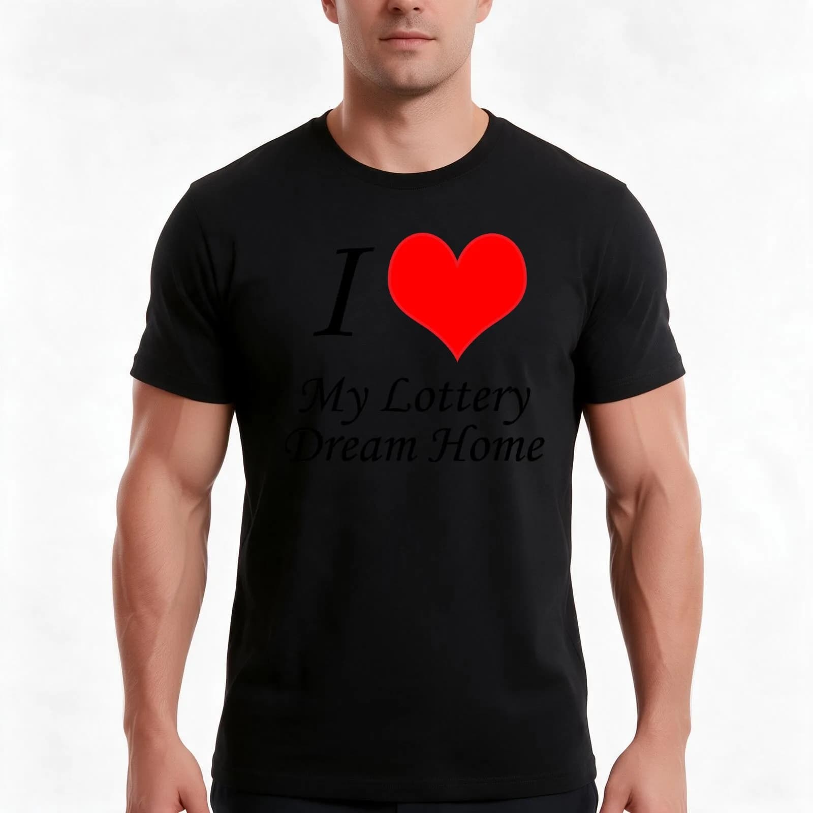 My Lottery Dream Home T-Shirt, Summer Casual Cotton Tee, Oversized Streetwear Tops, Vintage Graphic Print, Unisex Men Women