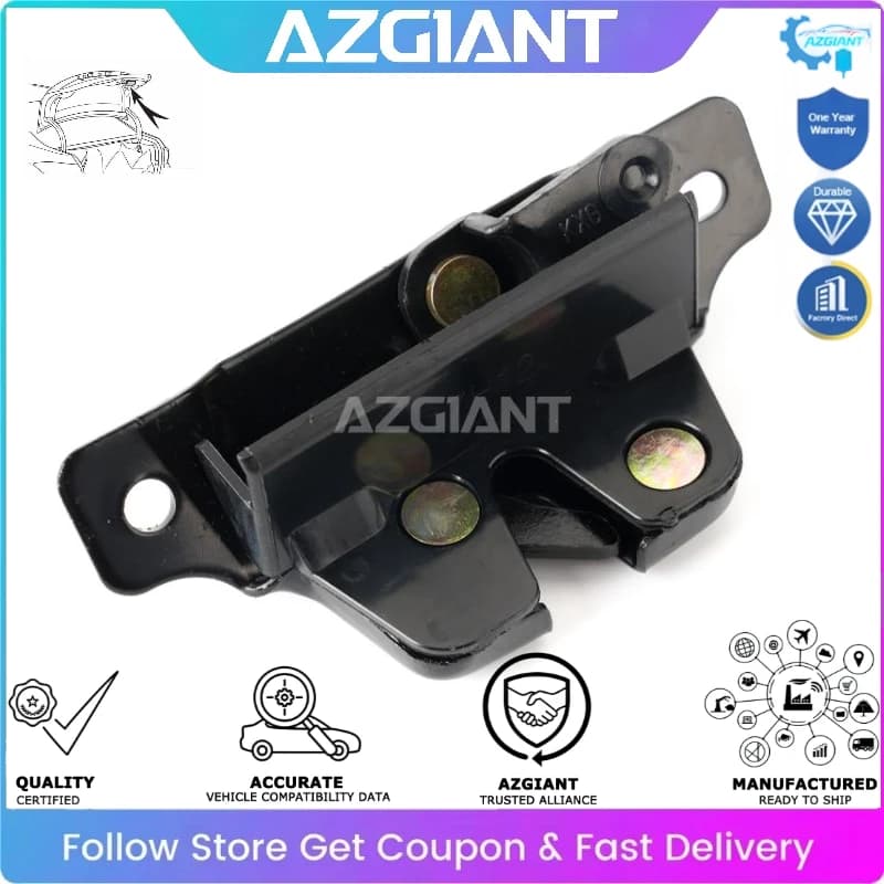 AZGIANT Car Rear Trunk Tailgate Latch Motor Lock Actuator for Peugeot 206 207 Hatchback 207 Sedan Citroen C2 Exact Fit 871951