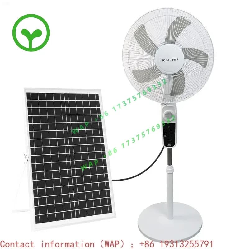 【Factory Price】Solar Lighting Fan Remote Control Can Shake Four Wind Speed Long Life Battery Operated 12v 16 Inch Rechargeable F
