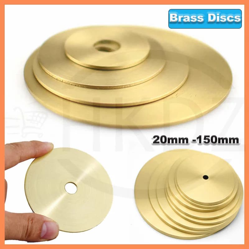 Brass Discs Blanks Metal Round Decorative Gasket Sheets Diameter 20mm 30mm 50mm 60mm 70mm 80mm 90mm 100mm 120mm 150mm Thick 2mm