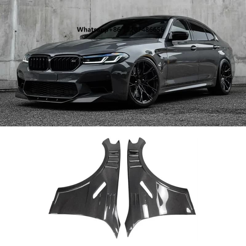 For M5 F90 2017-2023 Real Carbon Fiber Front Fender Car Fenders Side Mudguards Car Parts Accessories Body Kit