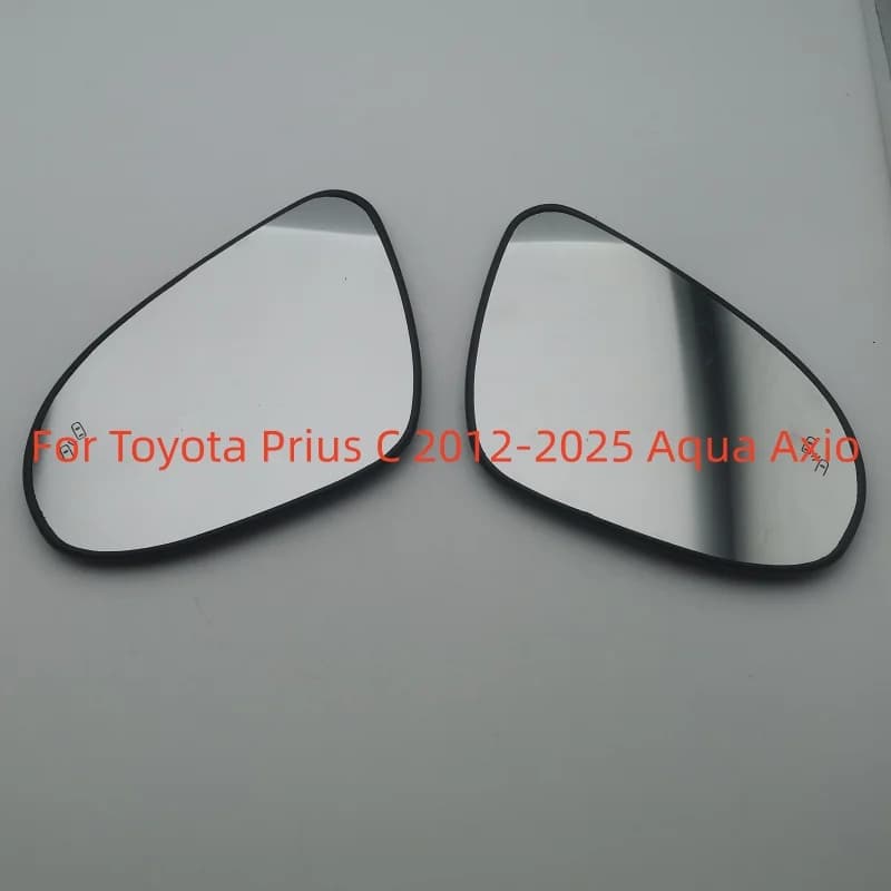 Wide Angle Side Rearview Mirror Lens With Blind Spot For Toyota Prius C 2012‑2025 Aqua Axio Premio Replacement Car Mirror Glass