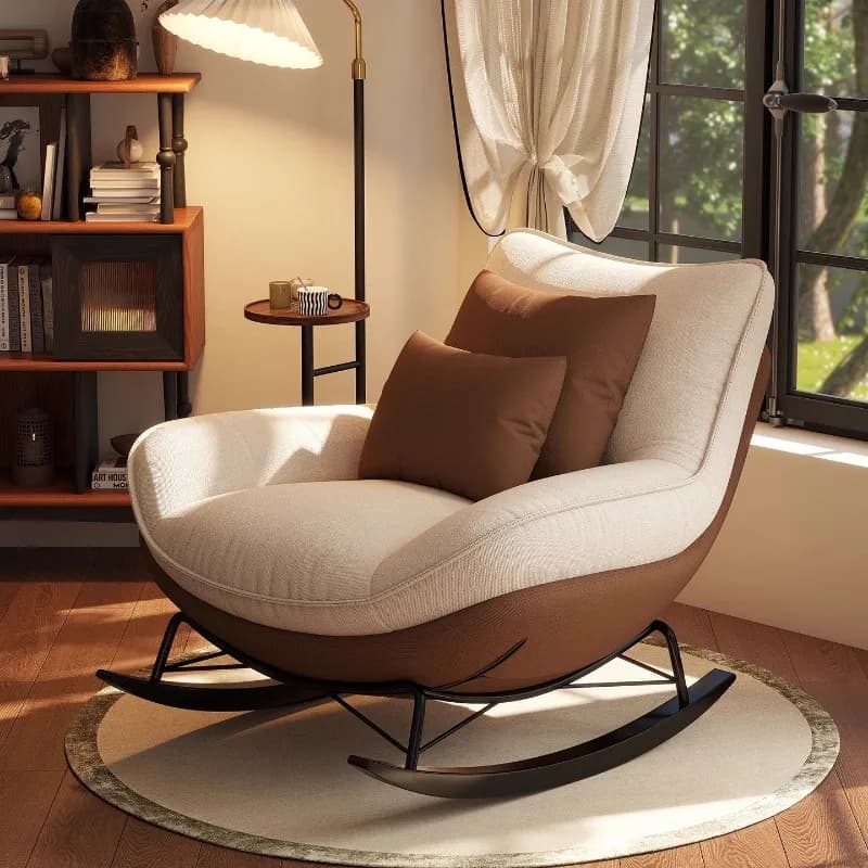 Lazy Modern Living Room Sofas Single Designer White Replica Living Room Sofas Individual Relaxing Divano Lounge Suite Furniture