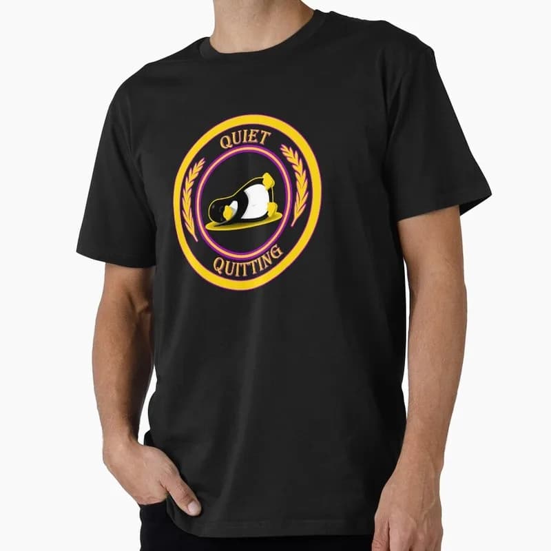 Quiet Quitting Penguin Sleeping - Chill Retro Linux Operating System Graphic T‑Shirt Short Sleeve Tee Geek IT Developer Fan Gift