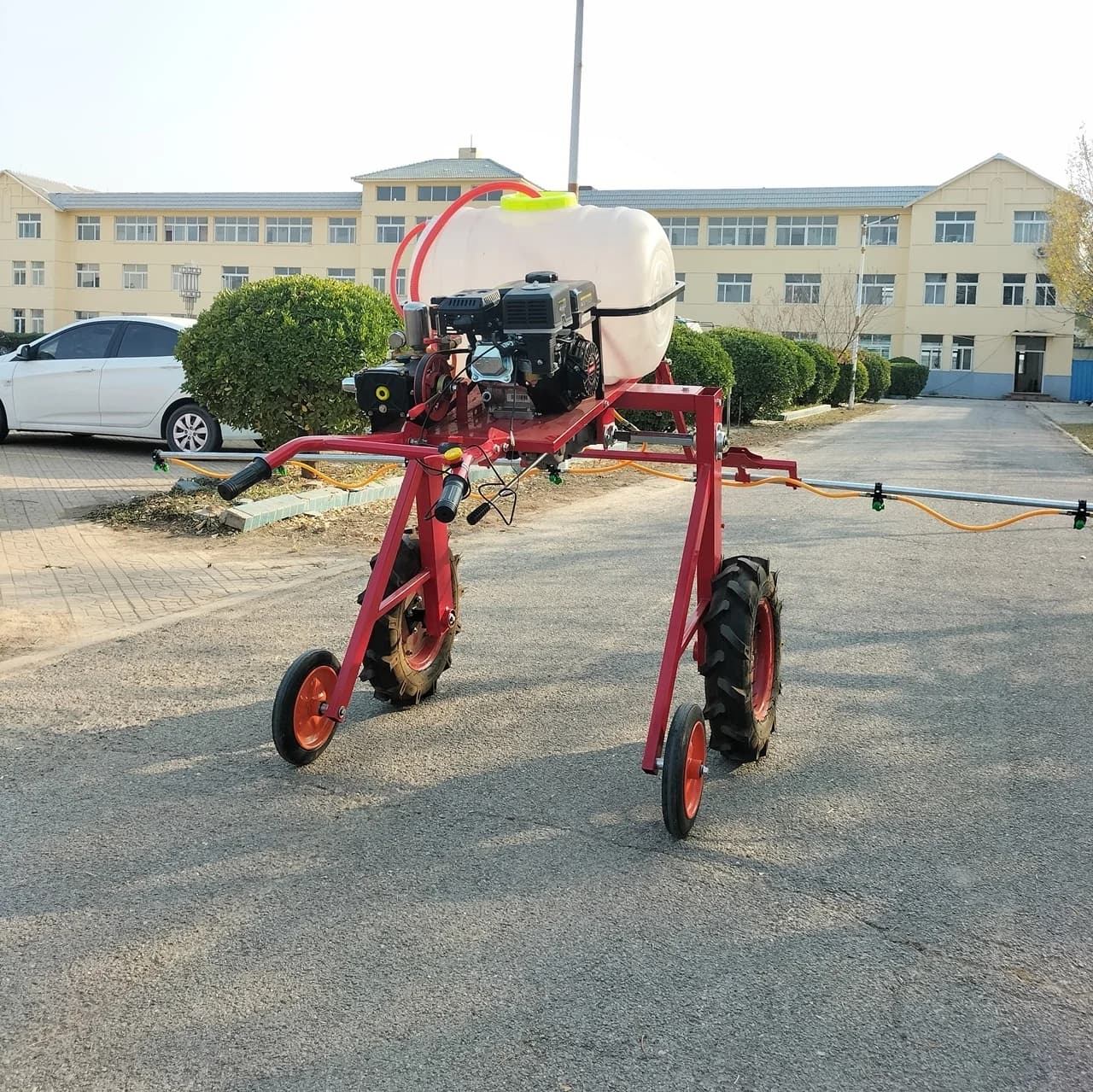 100L Hand Push Boom Sprayer Engine Power Garden Spraying Machine