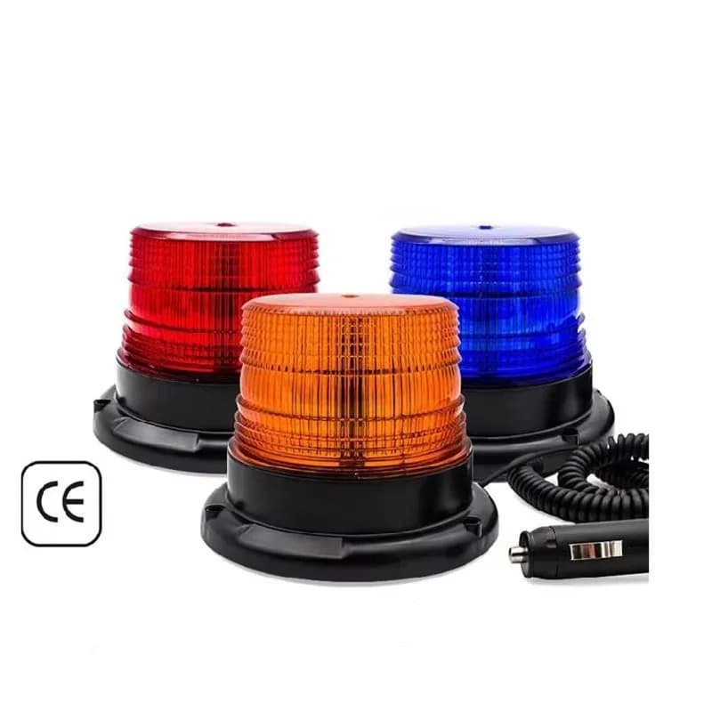 LTE-5095 School Bus Warning Ceiling Light Flashlight Forklift Engineering Vehicle Mounted Ceiling Warning Light 12V60V Magnetic