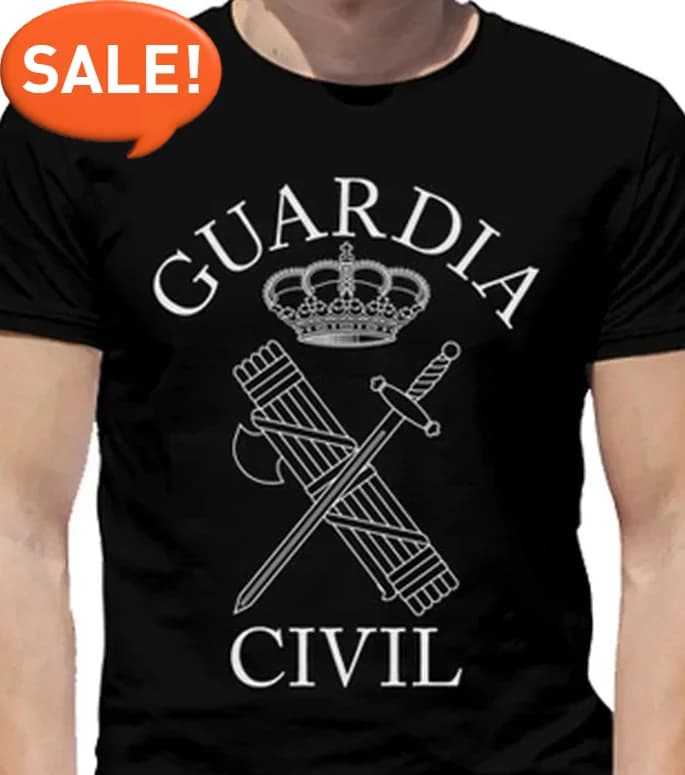 Spain National Guard Spainsh Guard Civil T-Shirt 100% Cotton O-Neck Summer Short Sleeve Summer Casual Mens T-shirt Size S-3XL