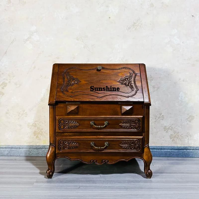 American solid wood used sideboard bedroom storage cabinet
