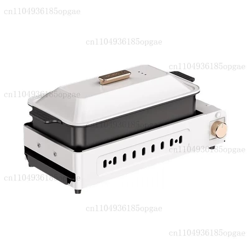 Electric Grill Plate, Barbecue Machine, Integrated Pot, Electric Grill