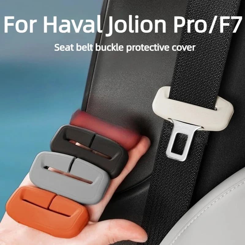 Seat Belt Cover For Haval Jolion Pro/F7 Accessories 2026 Silicone Eco-Friendly Shock Absorbing Anti-Scratch Heat-Resistant