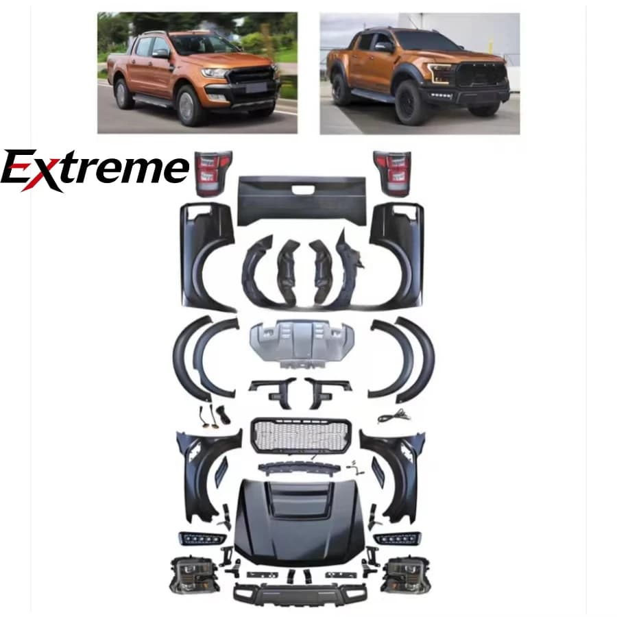 Car Accessories Front Bumper Facelift Conversion Bodykit Body Kit  for Ranger to F150 T8