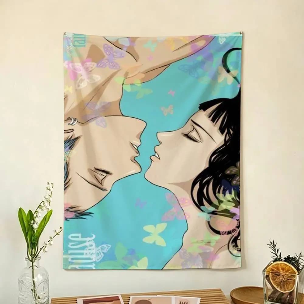 Anime P-Paradise Kiss Flag Digital Printing Banner for Garage Wall Out Door Decoration