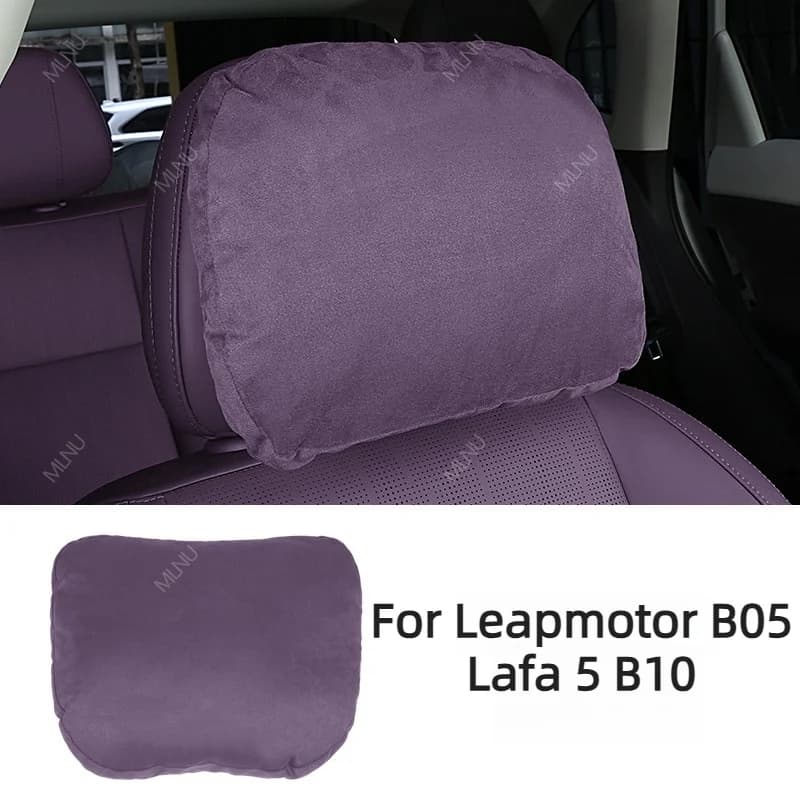 Headrest For Leapmotor B05 Lafa 5 B10 Accessories,Suede,Support,Breathable,Washable Pilling-Resistant UV-Resistant&Sun-Proof