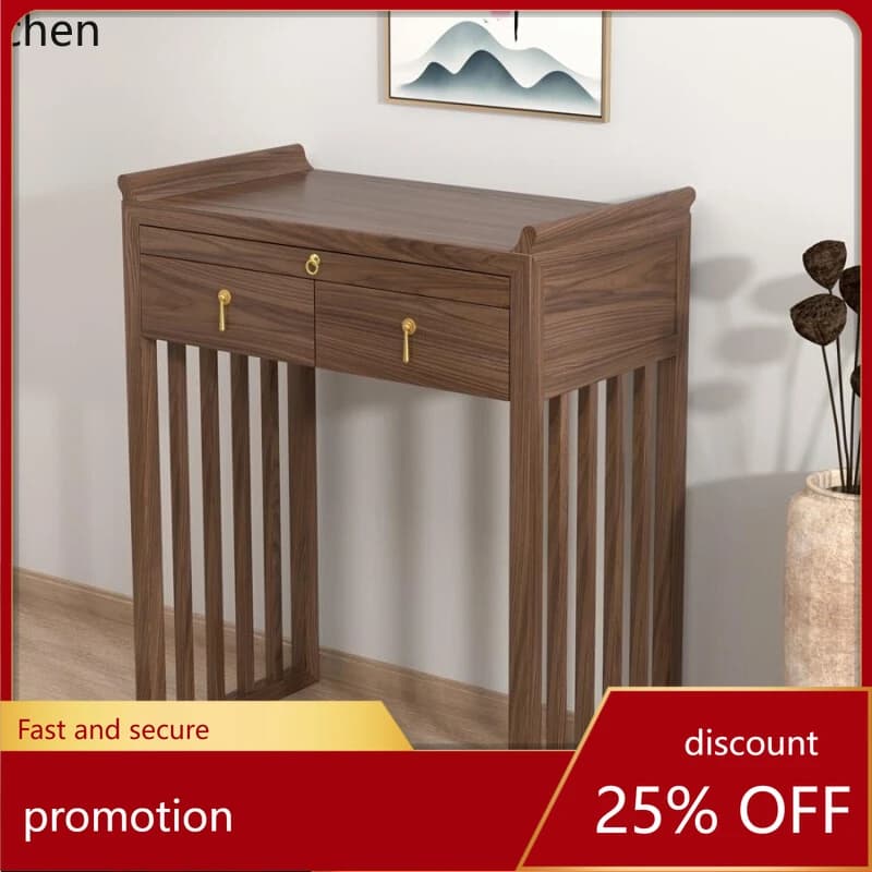 ZMLNew Chinese Table Incense Case Modern Xiaogongtai Buddhist Platform Shentai God of Wealth