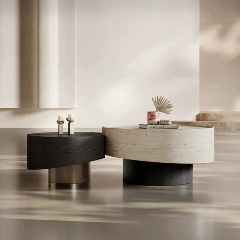 Italian Minimalist Coffee Table Living Room Designer Modern Round Coffee Tables Vintage Combination Stolik Kawowy Furniture