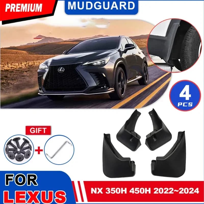 For Lexus NX 350h 450h 400h 350 2022-2024 Car Mudguards Mudflaps Fender Mud Flap Splash Guards Cover Wheel Auto Accessories
