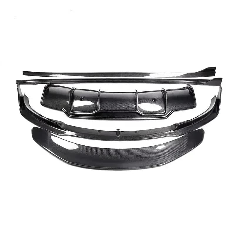 Carbon Fiber Body Kit for  Tesla Model 3 Front Lip Rear Diffuser Roof Spoiler V Style Body Kits