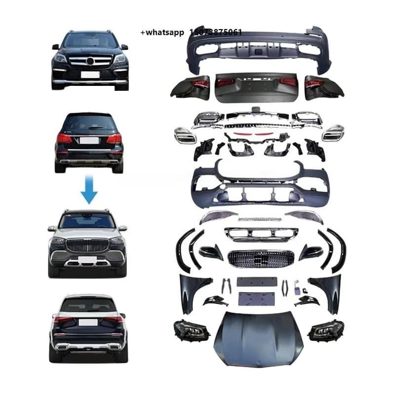 Conversion Kit High Quality Car Bumper Modified Body Kit for  E300Upgrade to E450 Body Kit Tuning Facelift Pp Material Spot