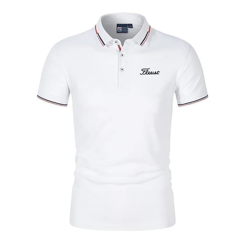 Summer High-Quality Men's Printed Polo Shirt, New High-End Business Casual Quick Drying And Breathable Polo Collar Polo Shirt
