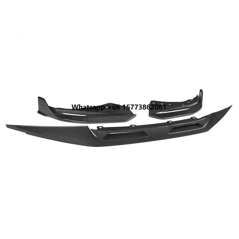 SQ Style Gloss Dry Carbon Fiber Car Parts Front Lip for  4 Series G22 G23 Coupe 2021+ Carbon Diffuser