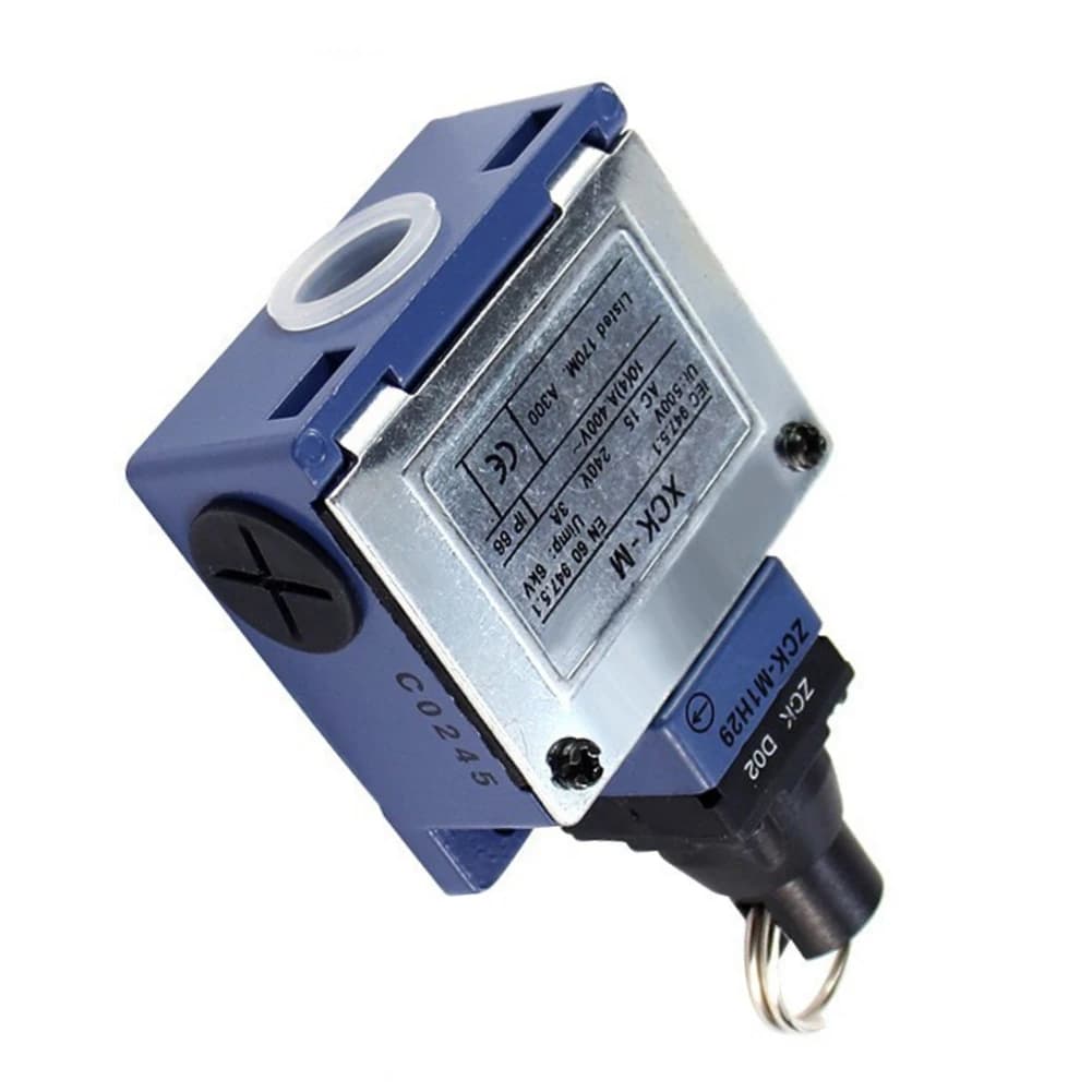 XCK-MR202 Mechanical Pull Cord Switch 220V 3A Limit Switch with Roller Rocker Actuator and Status Indication Window