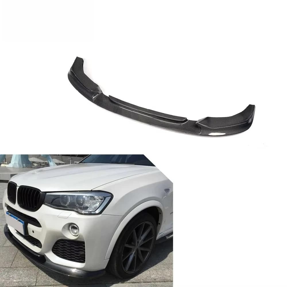 M Sport Carbon Fiber X4 Front Bumper Lip for B-MW F26 15UP