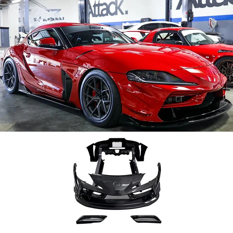 High Quality GR A90 A91 MK5 ING Style Carbon Fiber Full Body Kit Front Rear Bumper Side Skirt Accessories