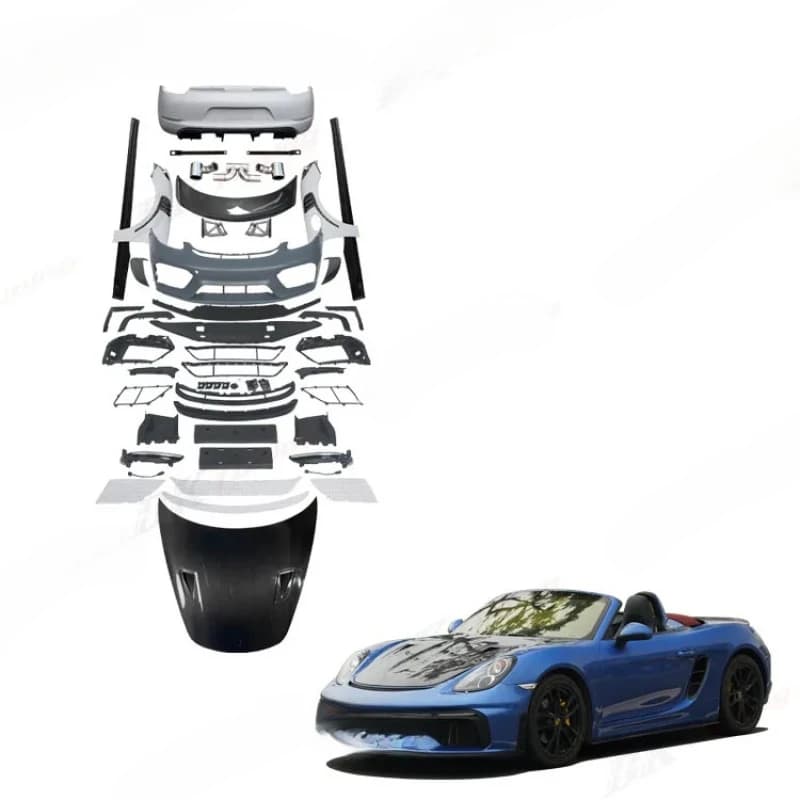Durable BK Tuning 981 Cayman GT4 Style Full Body Kit PP Carbon Sport Universal Fit Car Guard