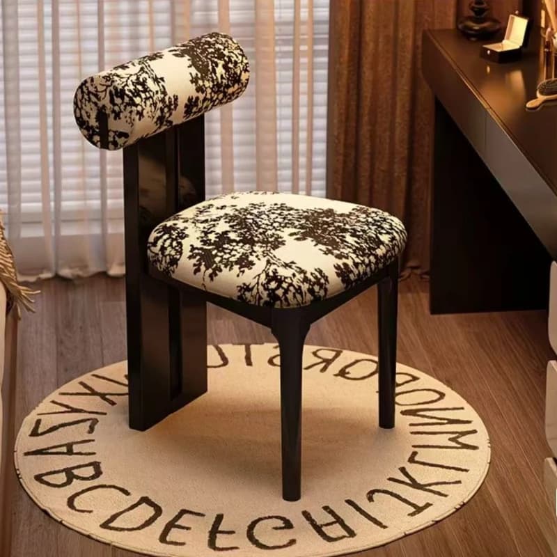 Nordic Solid Wood Dining Chair Household Soft Bag Dressing Chair Simple Hotel Restaurant Backrest Chairs Furniture Stool