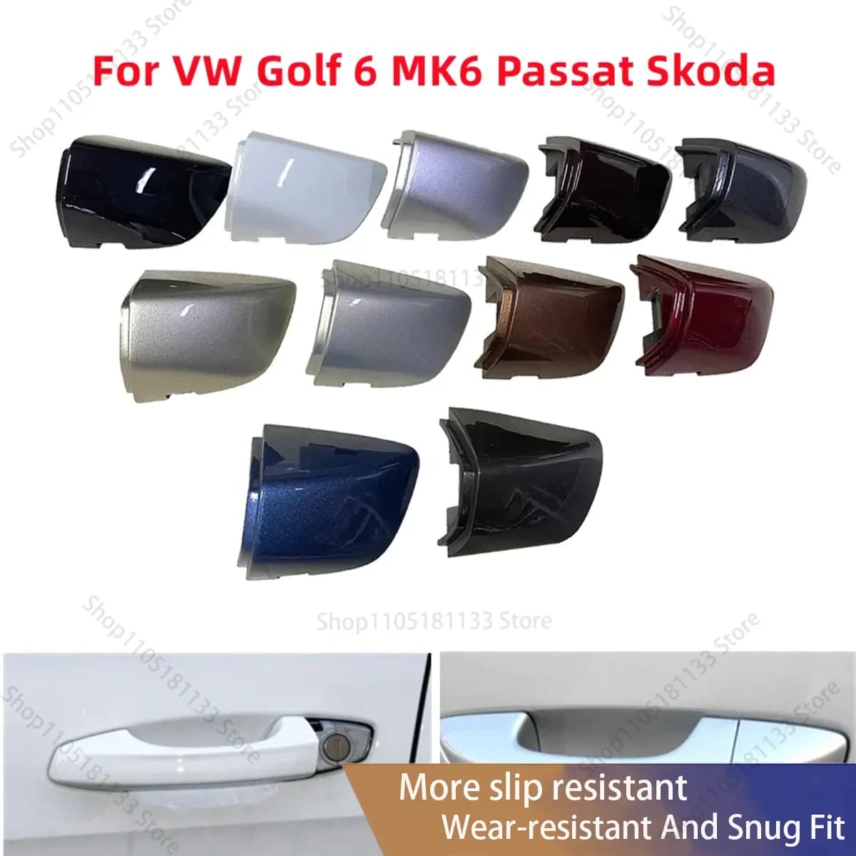 1K8837879 1K8 837 879 For VW Golf 6 MK6 R32 Sharan Scirocco Skoda Superb Front Driver Side Door Handle Lock End Cap Key Cover