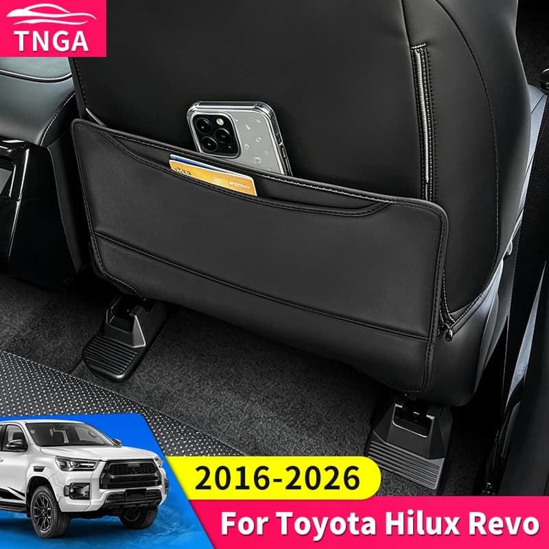 For 2026 Toyota Hilux SR Car Seat Back Protector Pad Anti Kick Dirt Resistant Durable Automotive Interior Protection Accessories